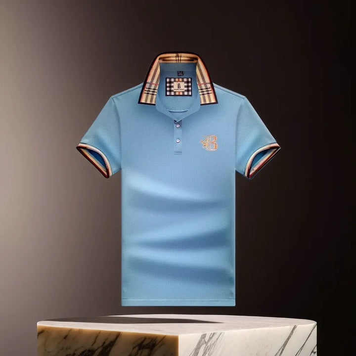 Hochwertiges Herren Elegantes Polohemd, ein Must-have Oberteil für jede stilvolle Herrengarderobe.