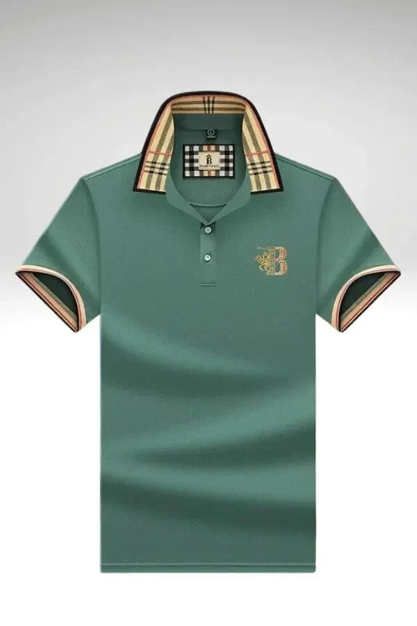 Klassisches Herren Polohemd aus hochwertigem Stoff, bietet Eleganz und optimalen Komfort.