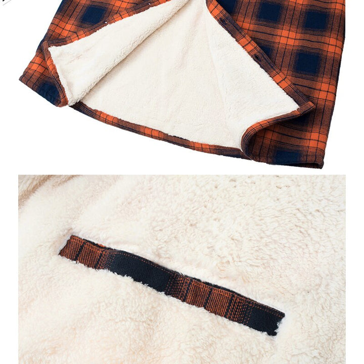 Outdoor-geeignete Herren Flanelljacke, bequem und strapazierfähig. Ideal für kühle Herbst- und Wintertage.