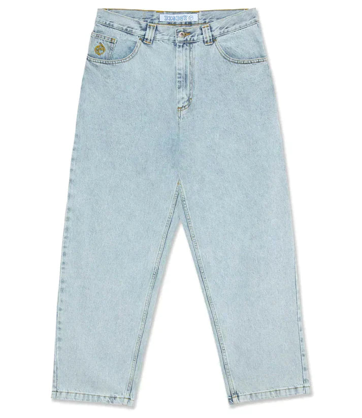 Bund & Verschluss der Herren Freizeitjeans mit weiter Passform, für optimalen Tragekomfort.