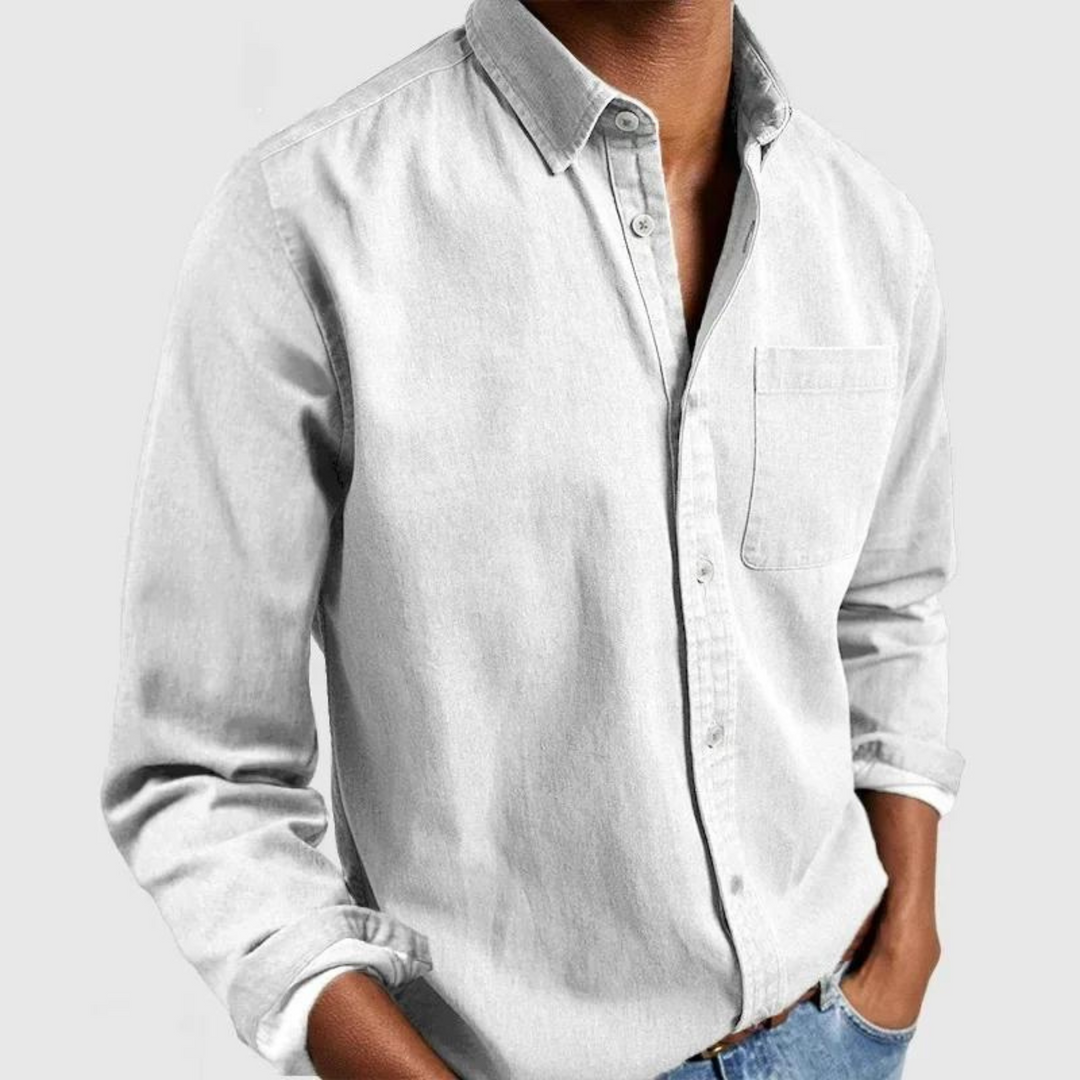 Eleganter Look mit Herren Langarmhemd Alvin, pflegeleicht