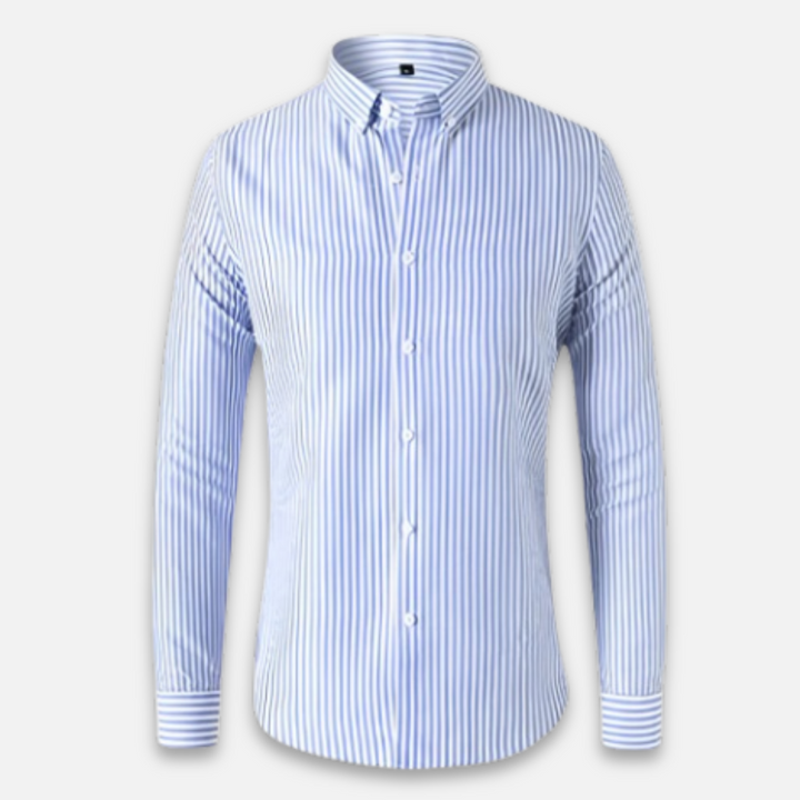 Herren Gestreiftes Overshirt Hemd für vielseitige Casual- und Business-Casual-Looks. Modisches Oberhemd.