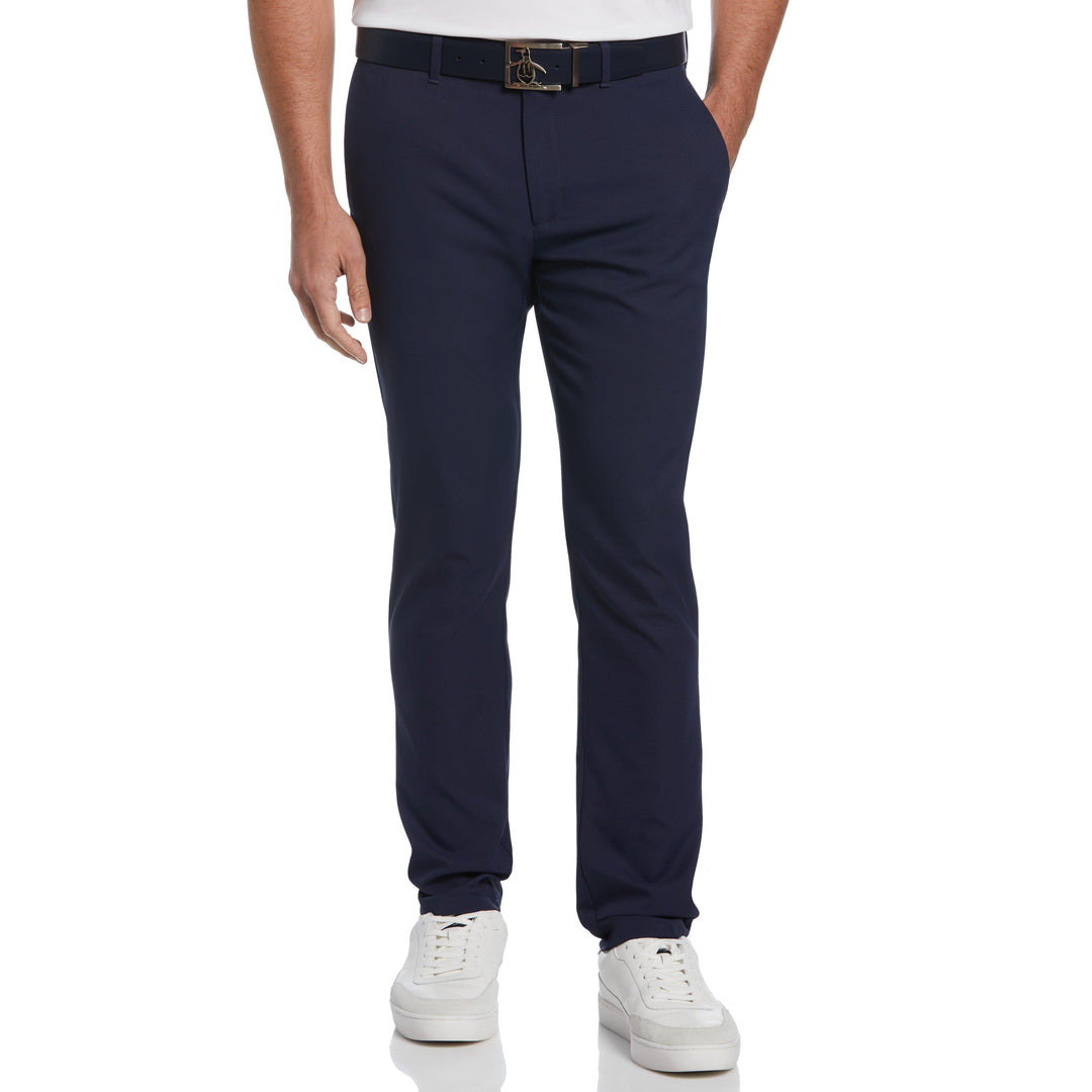Herren Golfhose Stretch, feuchtigkeitsableitend, mit flacher Front, ideal für Sport und Komfort auf dem Golfplatz.