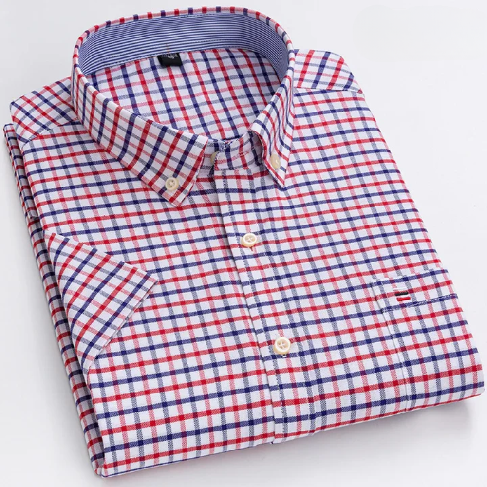 Eleganter Business Look: Tailliertes Herren Hemd mit klassischem Muster. Perfektes Büro-Outfit für Herren.