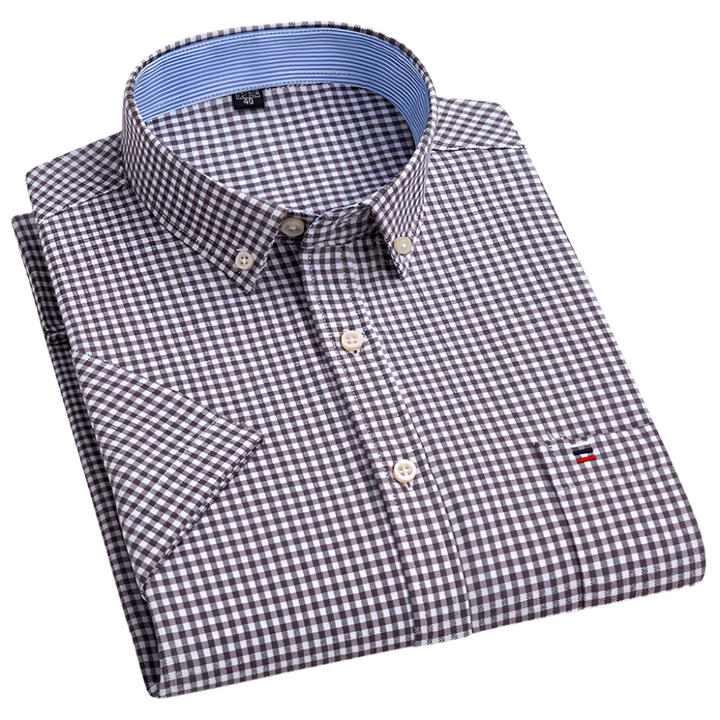 Stilvolles Herren Hemd mit klassischem Muster, Langarm, tailliert – perfekt für elegante Anlässe.