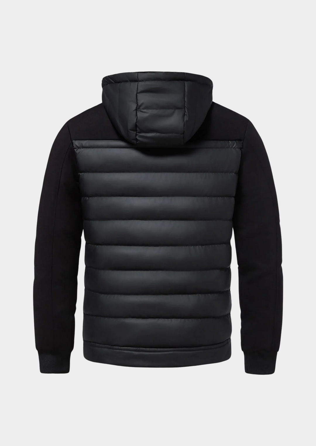 Moderne Herren Outdoorjacke mit Reißverschluss, abnehmbarer Kapuze und praktischen Seitentaschen. Perfekt für Herbst/Winter.
