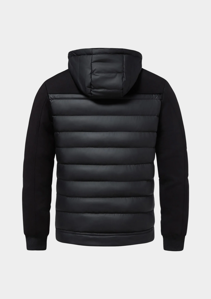 Moderne Herren Outdoorjacke mit Reißverschluss, abnehmbarer Kapuze und praktischen Seitentaschen. Perfekt für Herbst/Winter.