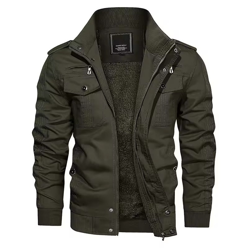 Herren-Herbstjacke, wetterfest & stilvoll, ideal für Alltag & Freizeit.