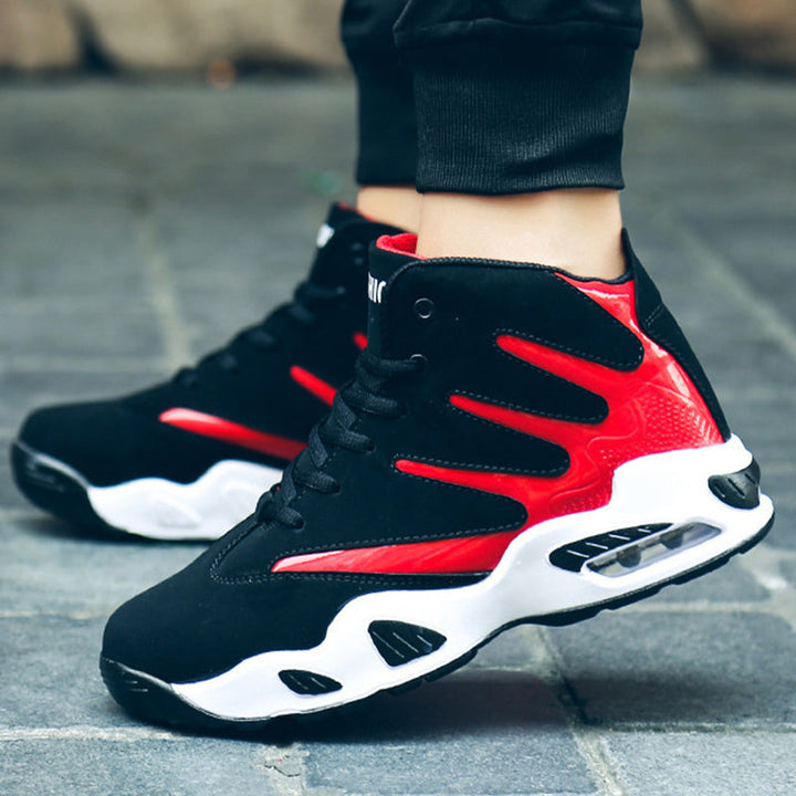 Stylische High-Top Basketballschuhe für Unisex. Strapazierfähige Sneakers mit guter Federung, perfekt für das ganze Jahr.