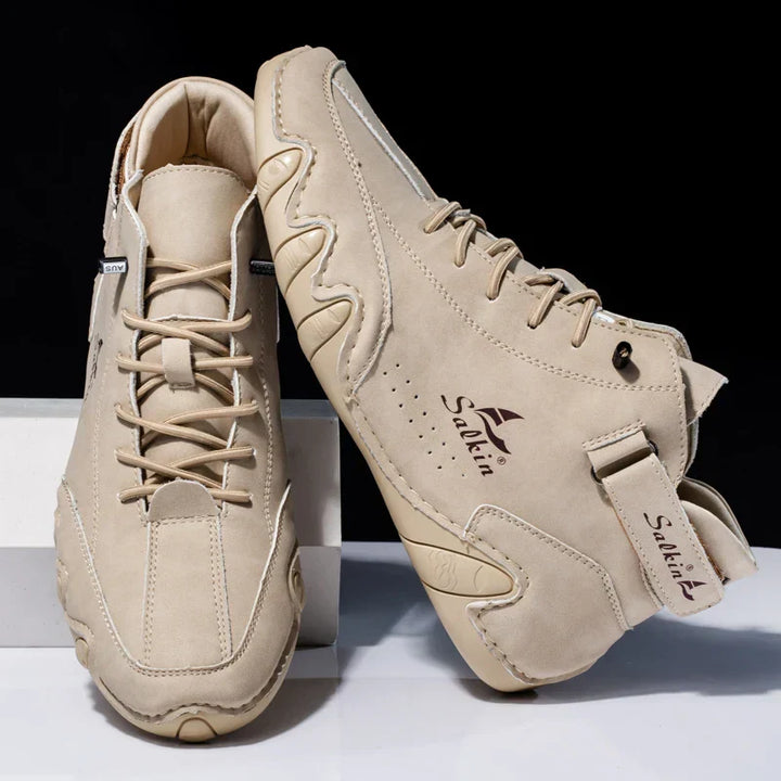 Elegante Herren High-Top-Schuhe für jede Gelegenheit. Komfortabel mit Wellensohle & stilvollen Ziernähten.