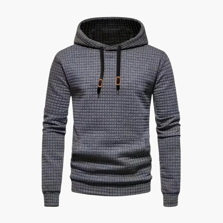 Herren Hoodie mit klassischem Karomuster, bequem für Freizeit & Alltag. Stilvoller Kapuzenpullover für Männer.