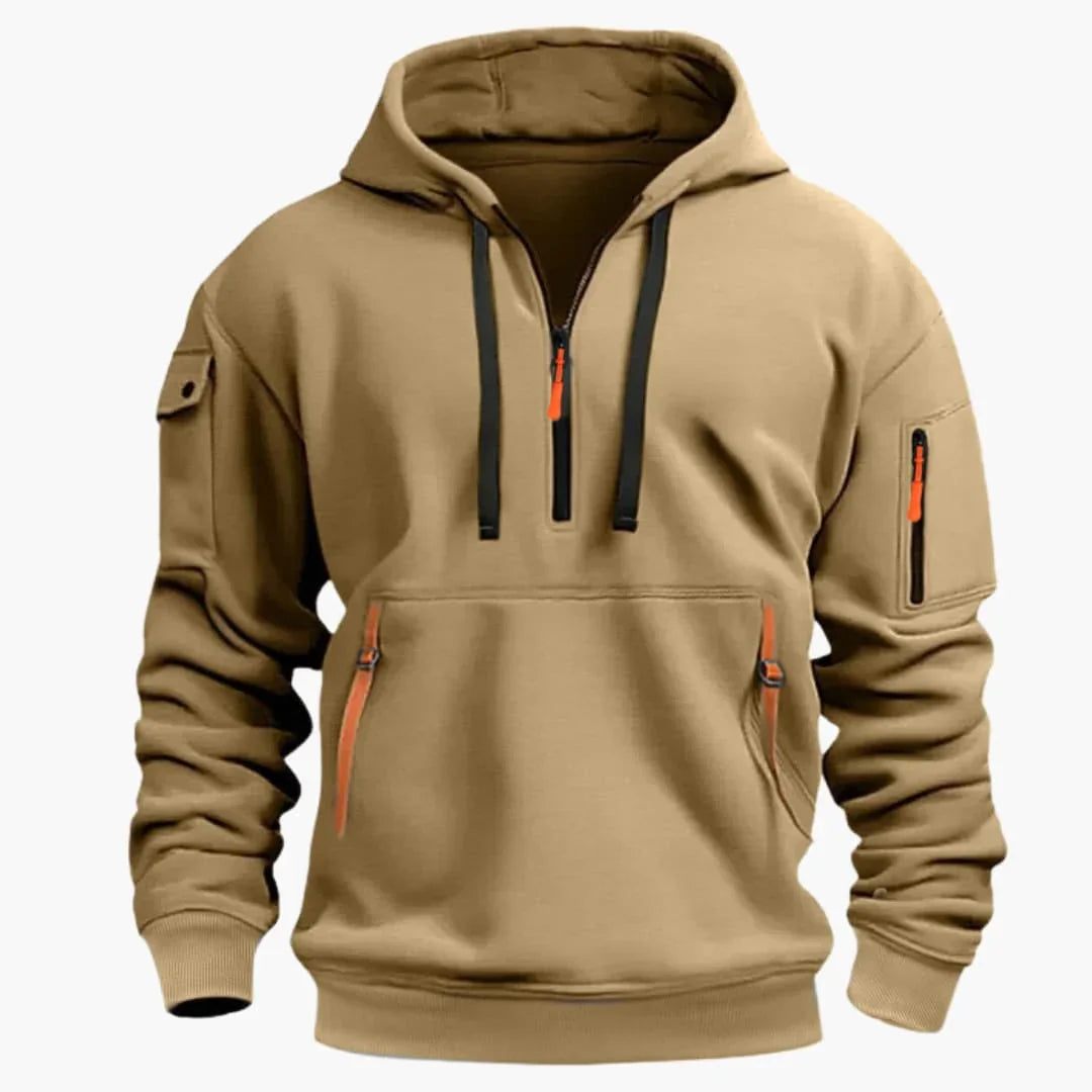 Bequemer Herren Kapuzenpullover mit strukturierter Oberfläche, ideal für entspannte Tage & vielseitige Looks.