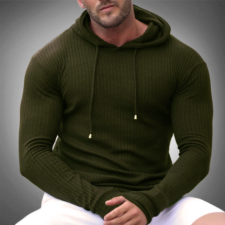 Bequemer Herren Hoodie Pullover für kalte Tage, warmer Kapuzenpullover mit Slim Fit für Komfort und Stil.