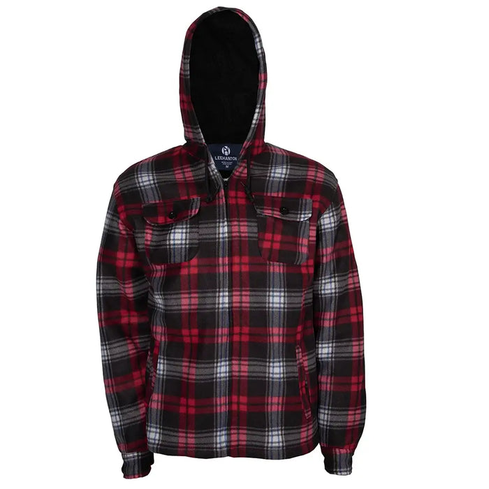 Warme karierte Kapuzenjacke Herren: Stylische Herbst-Outdoorjacke, bequem für Freizeit & kalte Tage.