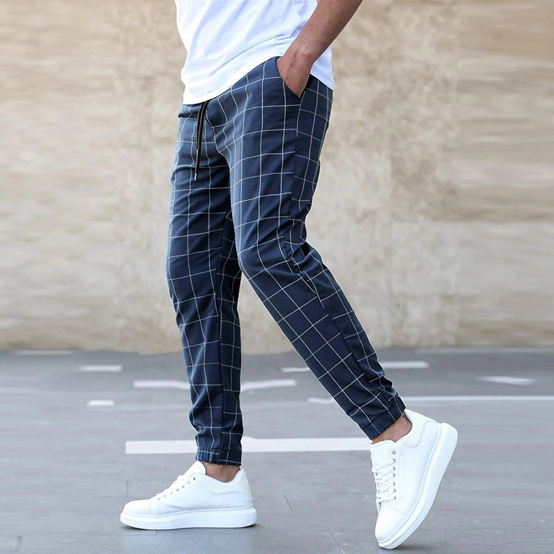 Bequeme Herren Karohose Weston: Komfortable Chino Freizeithose mit Karo-Muster, ideal für den Alltag.