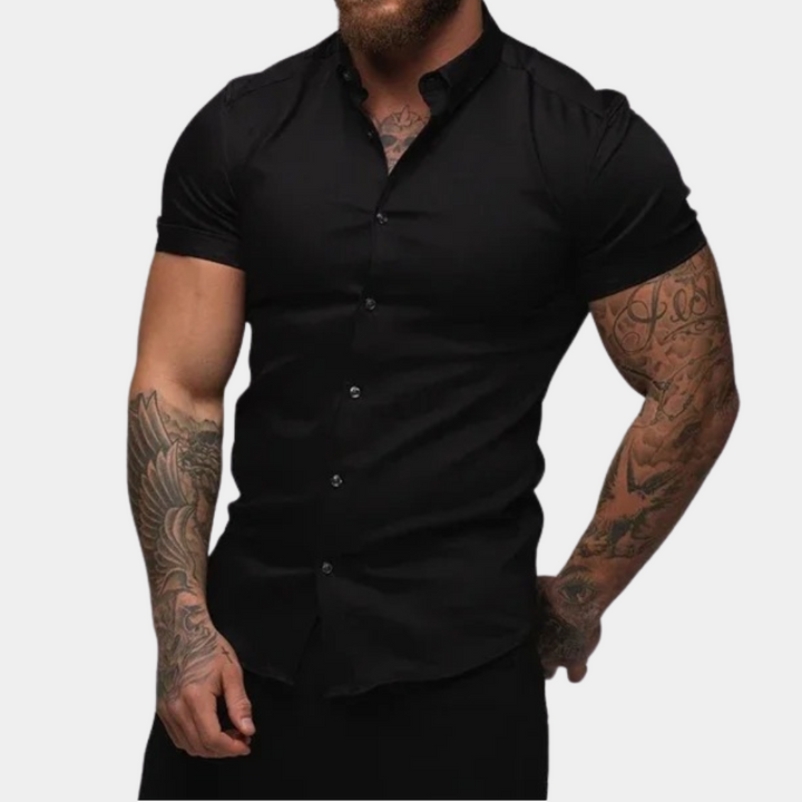 Herren Kurzarm Freizeithemd, stilvoll & bequem für den Alltag. Leichter Tragekomfort, ideal für Männer.