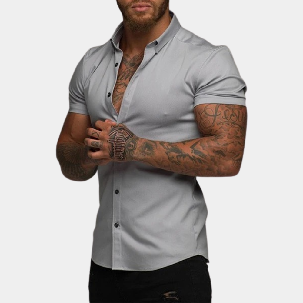 Stilvolles Herren Kurzarmhemd, casual & bequem. Perfektes Freizeithemd für Männer, leichter Tragekomfort im Alltag.