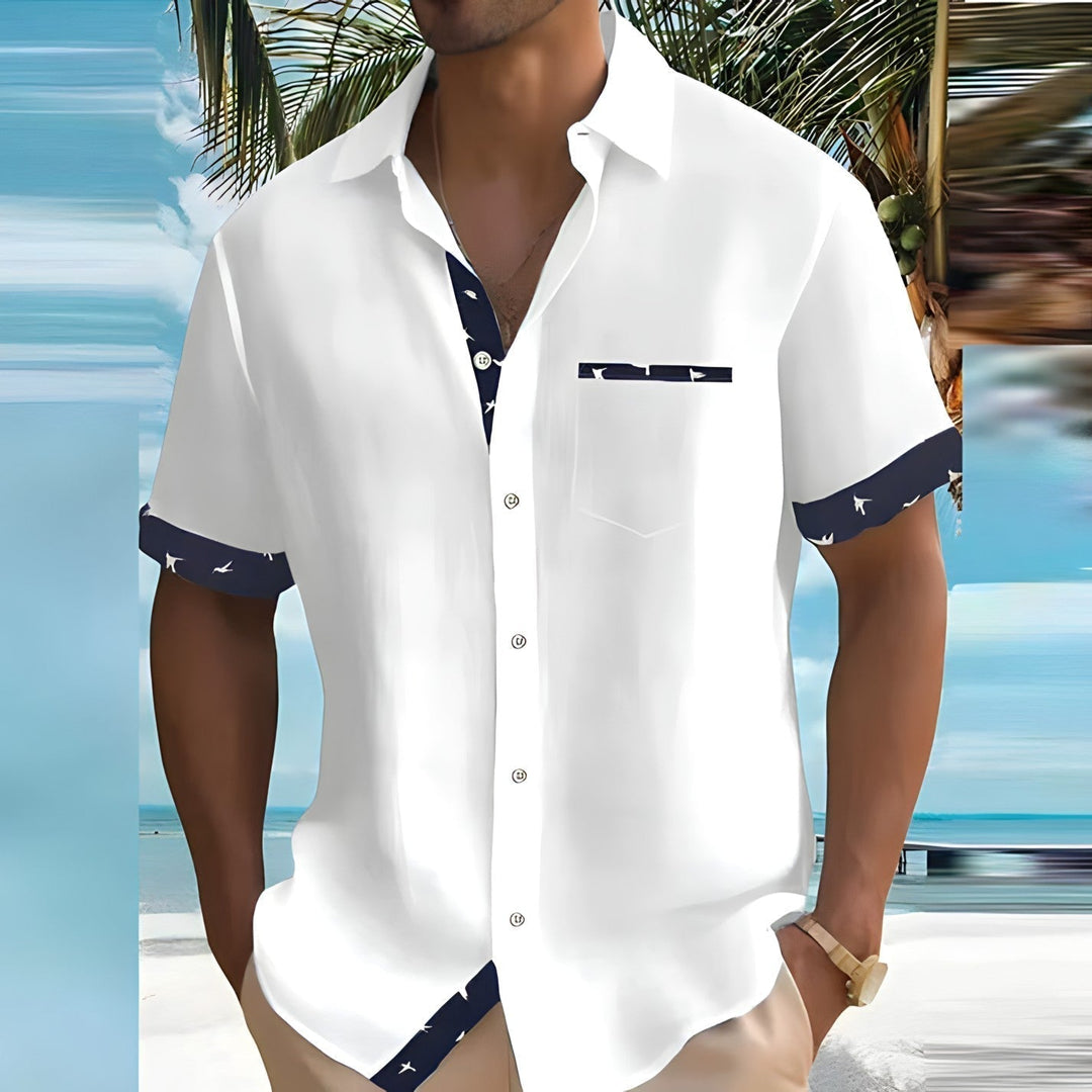 Leichtes, atmungsaktives Herren Kurzarmhemd für Komfort an warmen Tagen. Ideal für Freizeit & Alltagsoutfits.