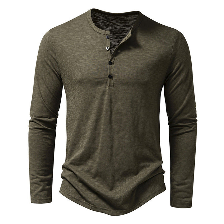 Herren Langarm Henley-Shirt, sportlich-bequem, ideal für Freizeit & Alltag. Modernes Herren-Oberteil für jeden Tag.