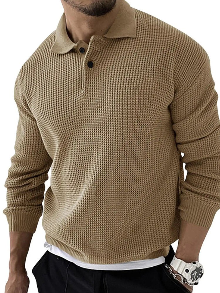 Klassisches Herren Langarm-Polo aus weicher Baumwolle für optimalen Tragekomfort im Alltag. Bequemes Oberteil.
