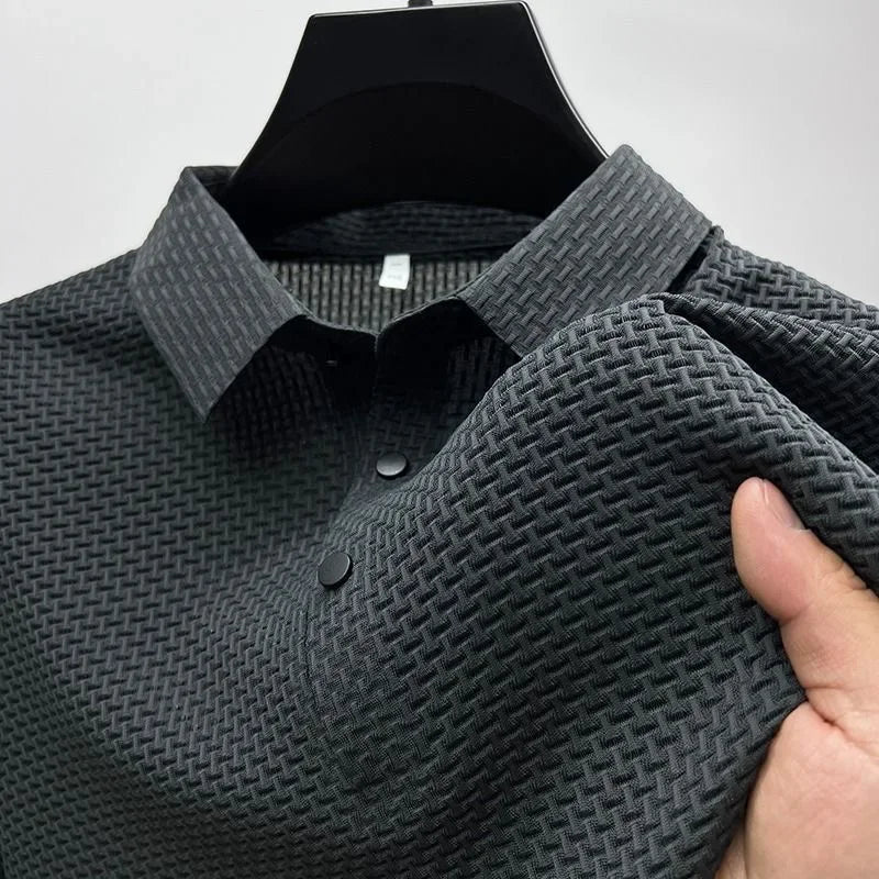 Herren Langarm-Polohemd für den Herbst, stilvoll & komfortabel. Ideal für Freizeit & Business Casual.