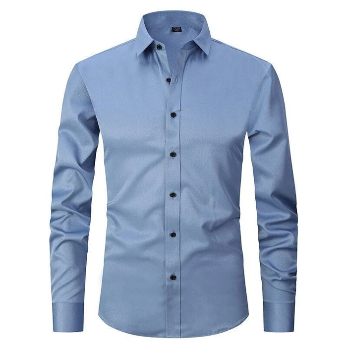 Elegantes Herren Businesshemd, bügelfrei und atmungsaktiv, mit Stretch-Material für optimalen Komfort.