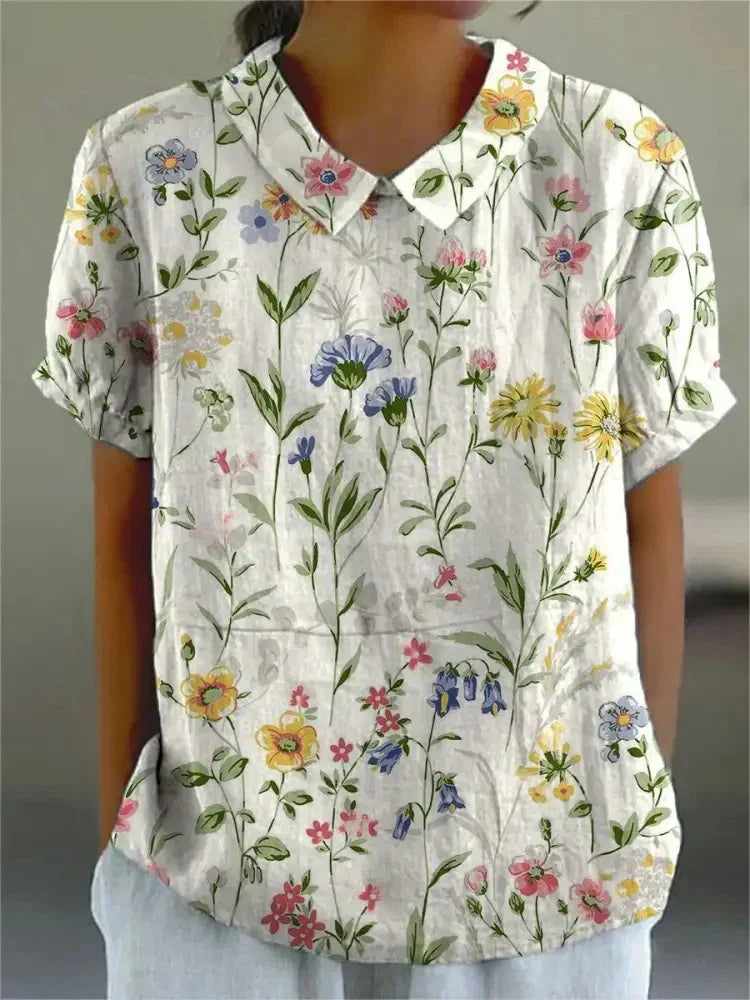 Lässiges Langarmhemd für Herren mit auffälligem Blumendesign, modisch & komfortabel.