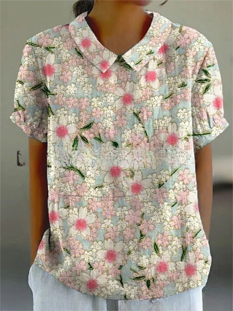 Herren Langarmhemd mit einzigartigem Blumendesign, vielseitig für Herbst- & Frühlingsmode.