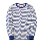 Blau gestreift