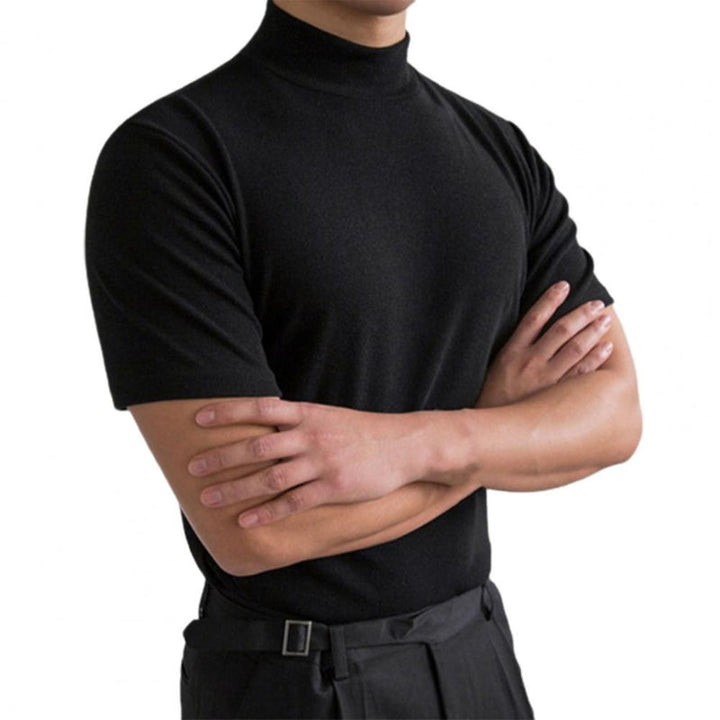Vielseitiges Herren Herbstshirt, langärmelig, mit klassischem Rundhals. Bequemes Alltagsshirt für Herrenmode.