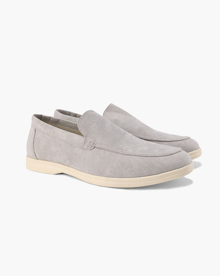 Gepolsterte Herren-Loafer in Marineblau; weiche Komfortschuhe zum Reinschlüpfen, den ganzen Tag bequem.