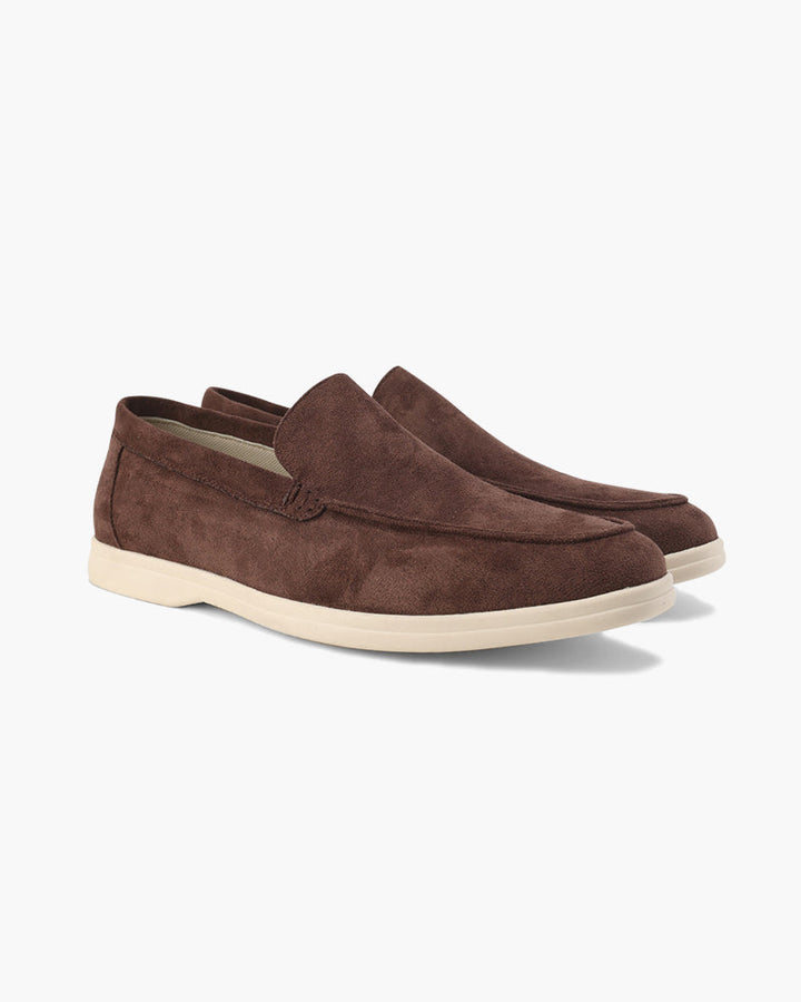 Herren Freizeitschuhe Loafer in Mokka; stilvolle Slip-Ons für den täglichen Gebrauch, modisch und leicht.