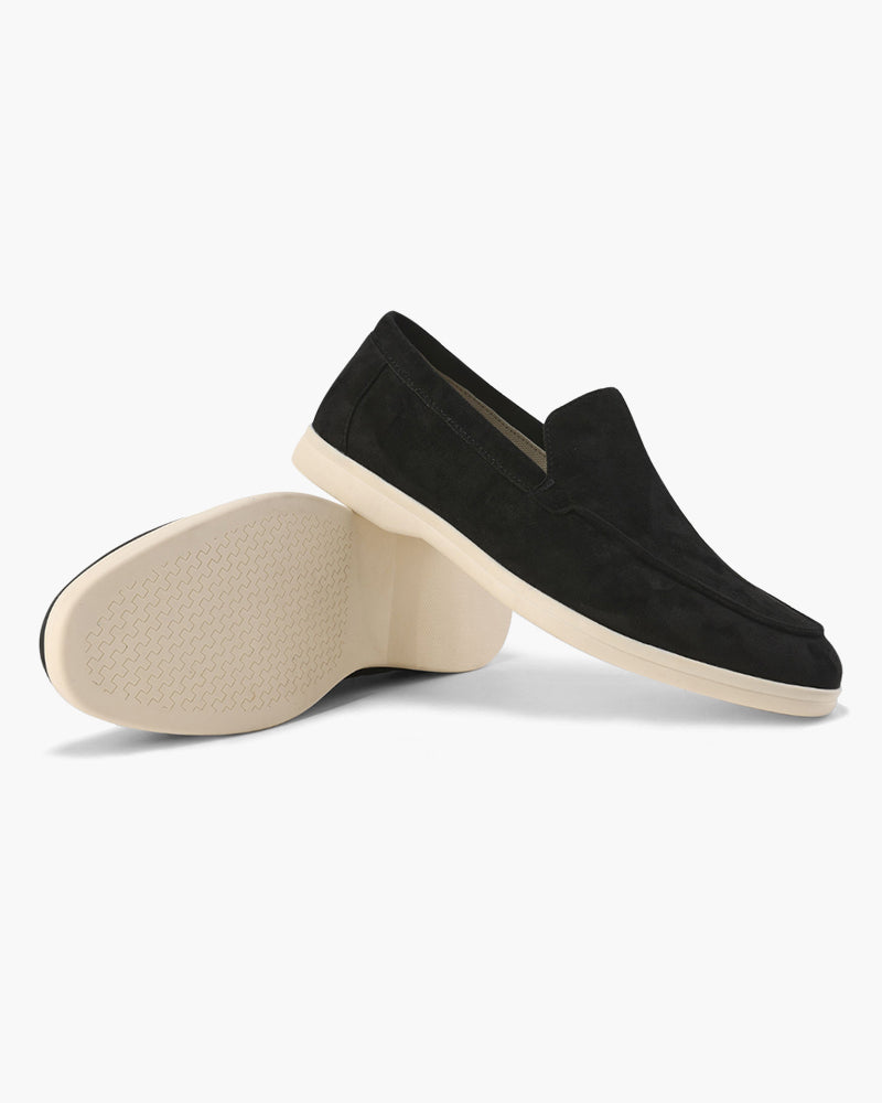 Vielseitige marineblaue Herren-Loafer; robuste Slip-On Schuhe, ideal für Büro und Wochenendausflüge.