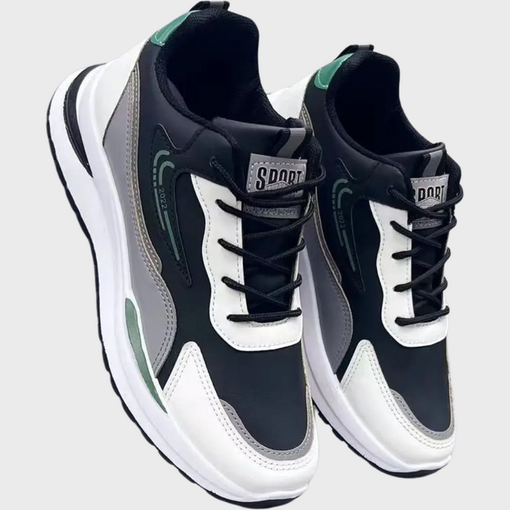 Herren Malte Laufsportschuhe, atmungsaktiv & ultraleicht, ideal für Jogging & Fitness. Schwarze Herren Sportschuhe.