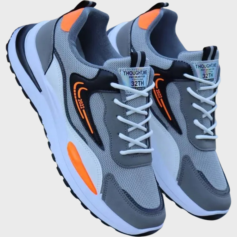 Stylische Herren Malte Sportschuhe, schwarz-grau. Atmungsaktive & leichte Herren Sneaker für modernen Freizeit-Look.