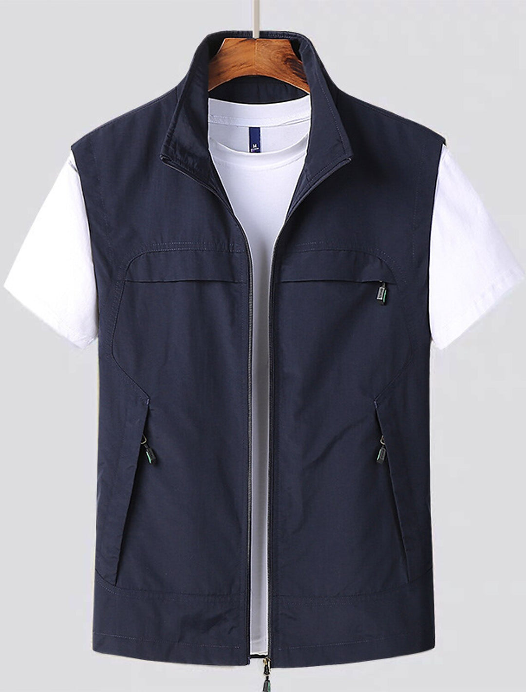 Herren Outdoor Weste, schnelltrocknend und leicht, ideal für Wandern und Trekking im Sommer.