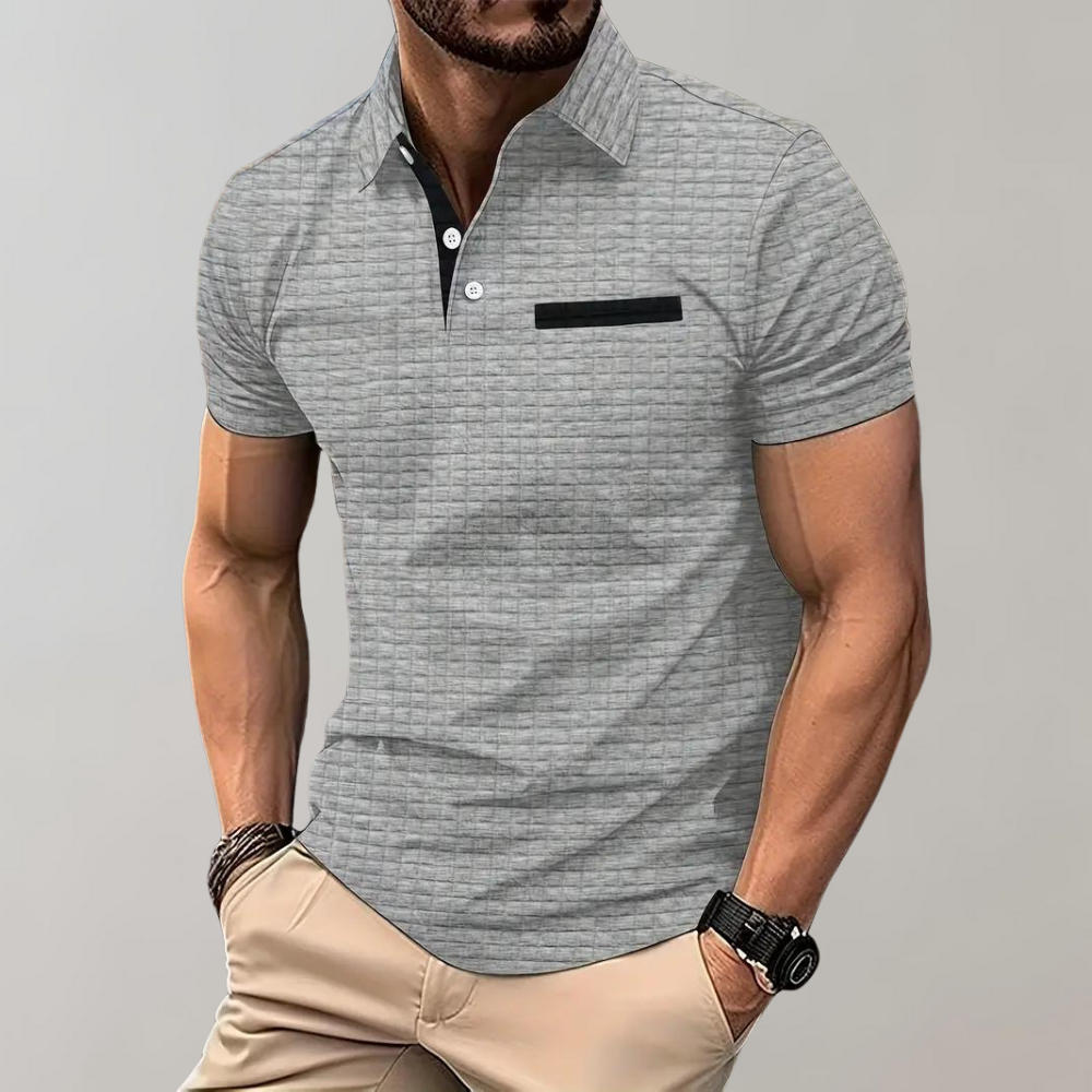 Modisches Herren Poloshirt: Stylisch & klassisch, perfekt für Freizeit & Alltag. Kurzarm für Komfort.
