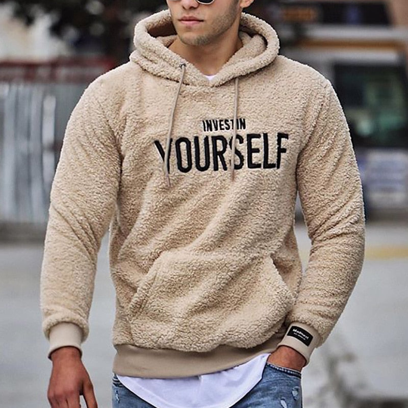 Herren Premium Sweatshirt, bestickt, kuschelig warm für Winter & Herbst Freizeit, stilvoll.