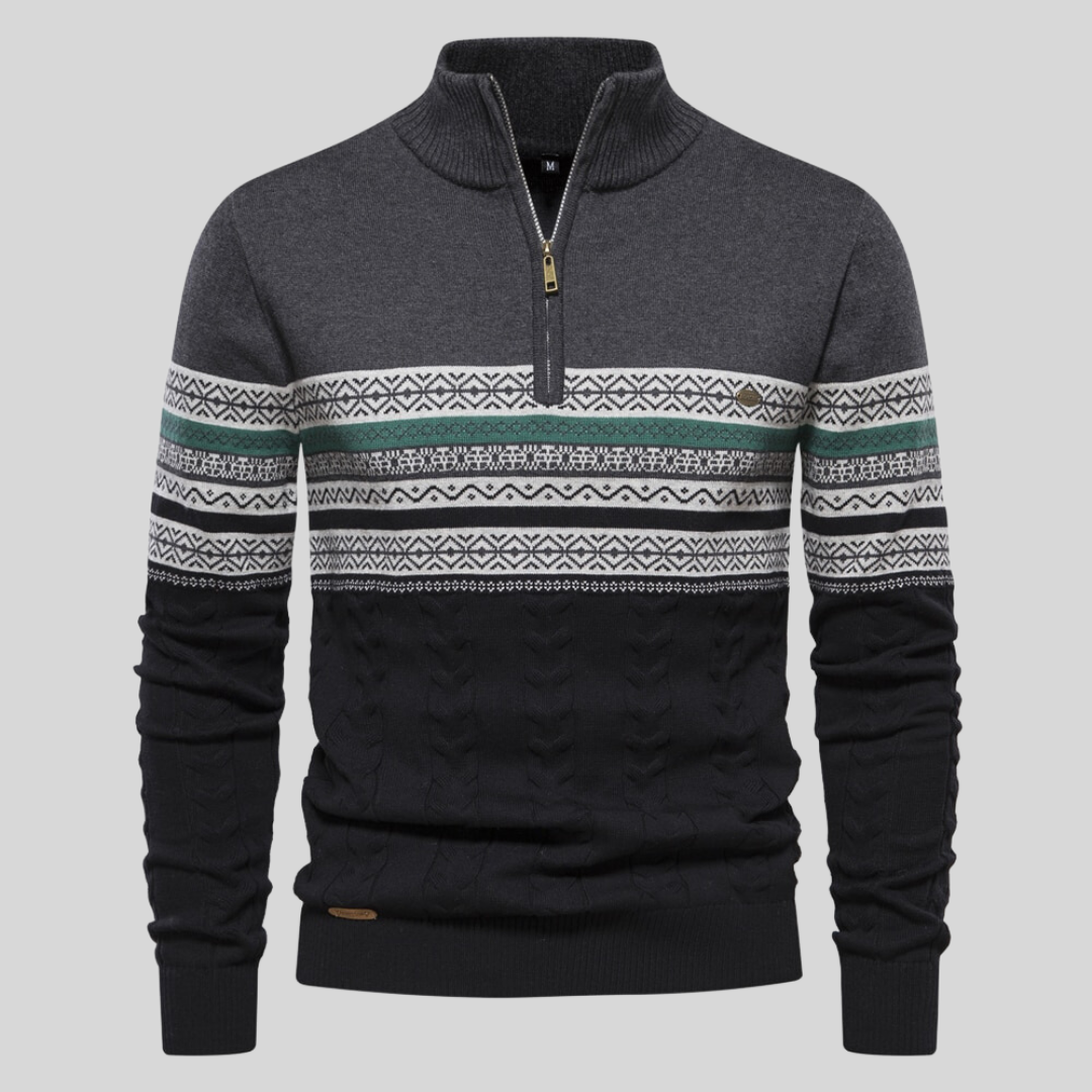 Zeitloser Basic Herren Pullover Rundhals Langarm, vielseitig kombinierbar für Alltag, Büro & Eleganz.