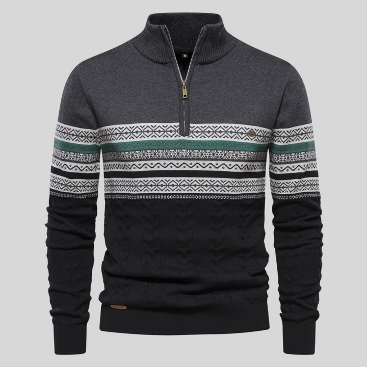 Zeitloser Basic Herren Pullover Rundhals Langarm, vielseitig kombinierbar für Alltag, Büro & Eleganz.