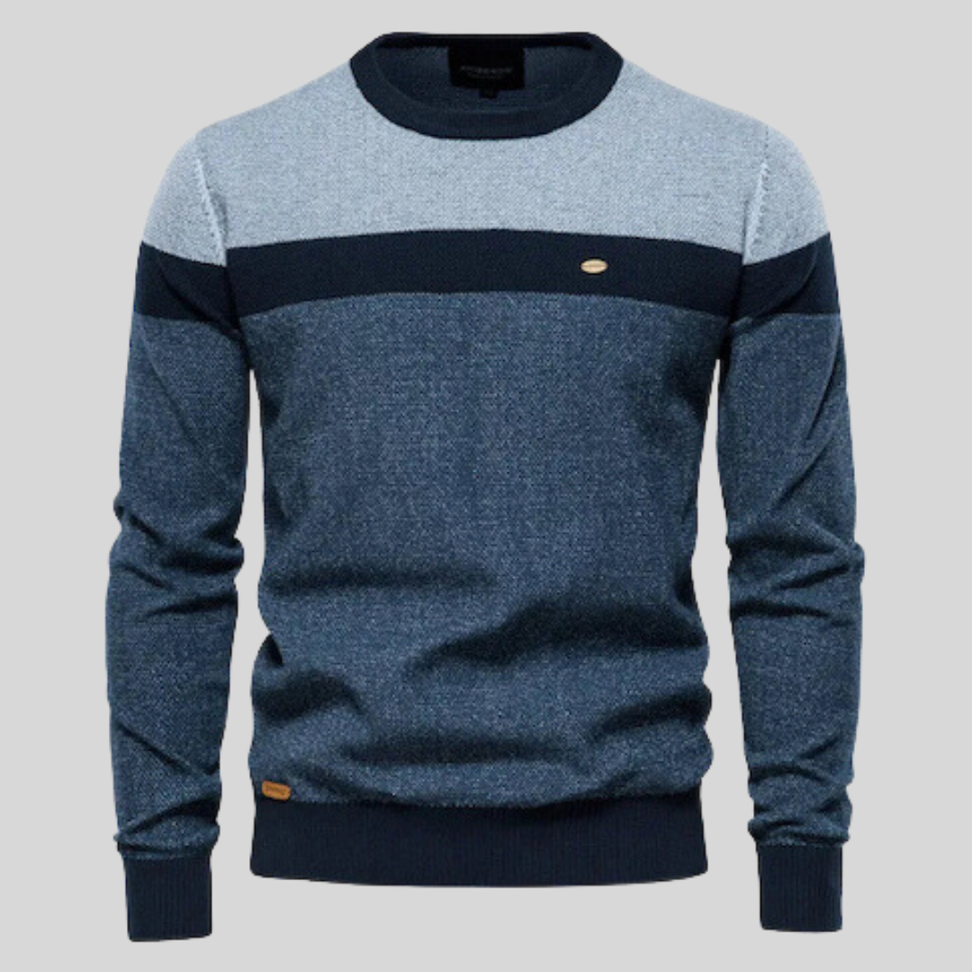 Warmer Herren Winterpullover mit langen Ärmeln, Rundhalsausschnitt & Regular Fit für maximalen Komfort.