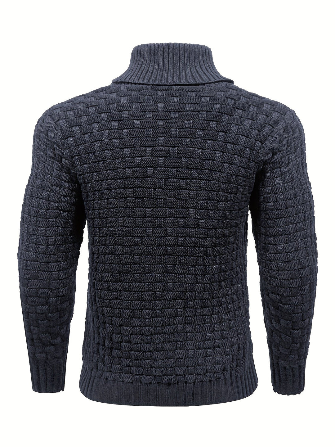 Herren Strickpullover mit Waffelstruktur, Schalkragen & optimaler Passform für den Winter.