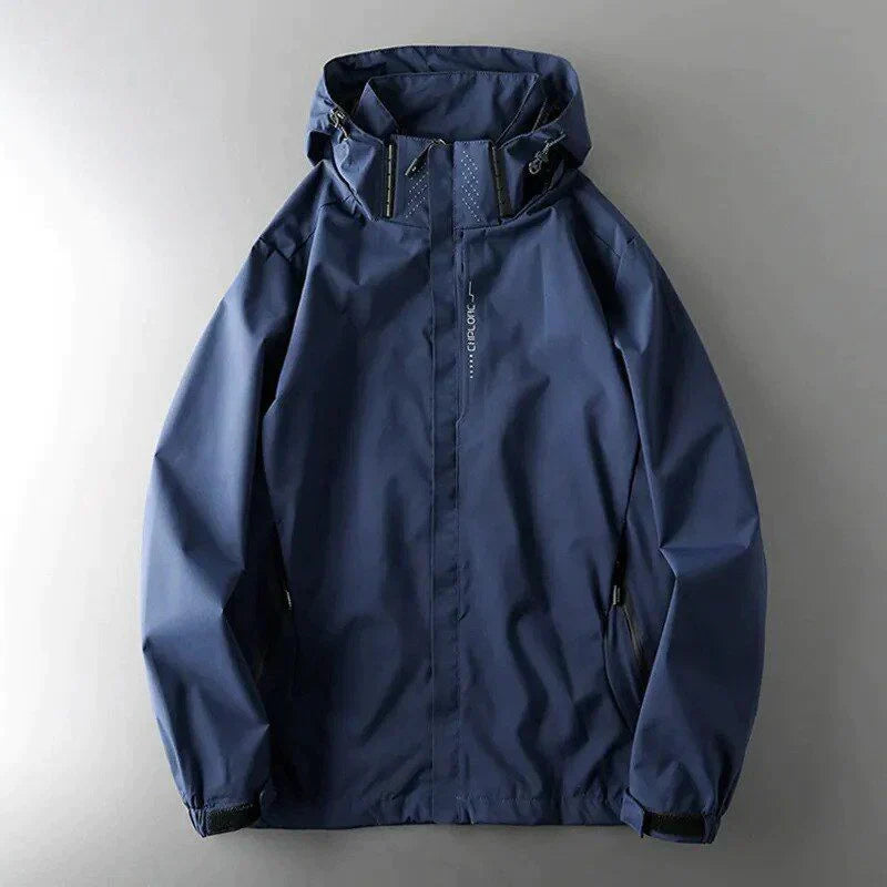 Stylische Herren Winterjacke mit Kapuze, wasserdicht und winddicht. Ideal als Funktionsjacke für kalte Tage & Outdoor.