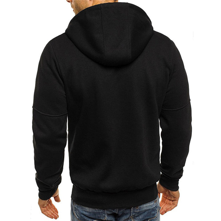Stylischer Herren Hoodie mit Front-Reißverschluss & Kapuze. Perfekte Casual Freizeitmode für Männer.