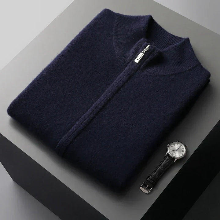 Praktische Herrenweste mit Reißverschluss & Seitentaschen. Optimal für Layering in Herrenmode, bequem & funktionell.