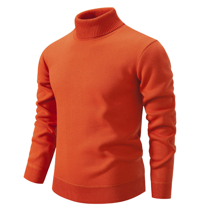 Eleganter Herren Winterpullover, Rollkragen, Langarm, warm und stilvoll für die kalte Jahreszeit.