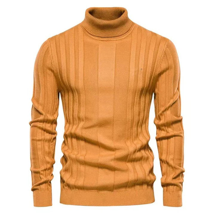 Moderner Herren Rollkragenpullover für optimalen Komfort. Warmer Winterpullover, stilvoll & pflegeleicht.