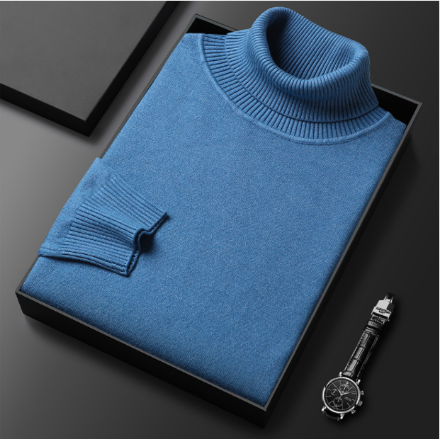 Herren Rollkragenpullover "Zuri", elegant & wärmend. Perfekter Winterpullover für Business und Freizeit.
