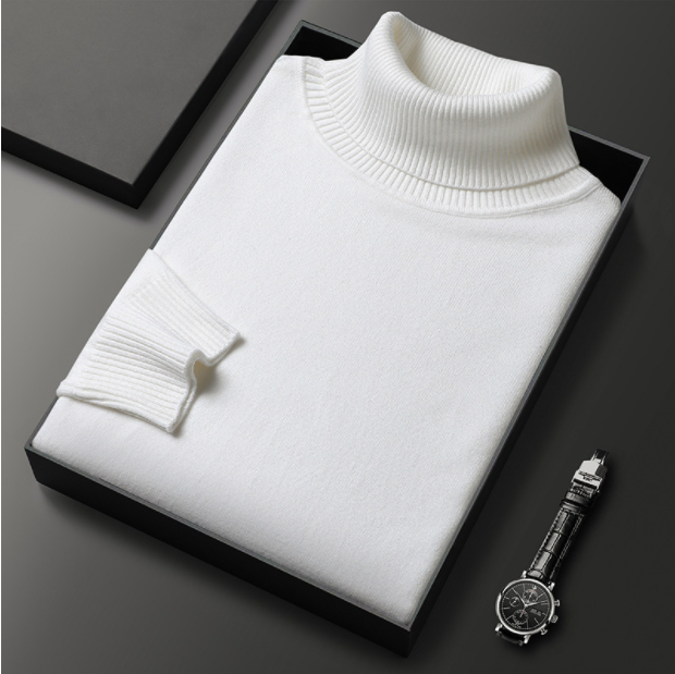 Herren Rollkragenpullover "Zuri" – kuschelig warm und elegant. Dein perfekter Begleiter für kalte Wintertage.