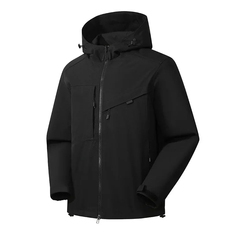 Herren Skijacke mit Kapuze, warm & sportlich für Wintersport. Lässige Winterjacke für Herren.